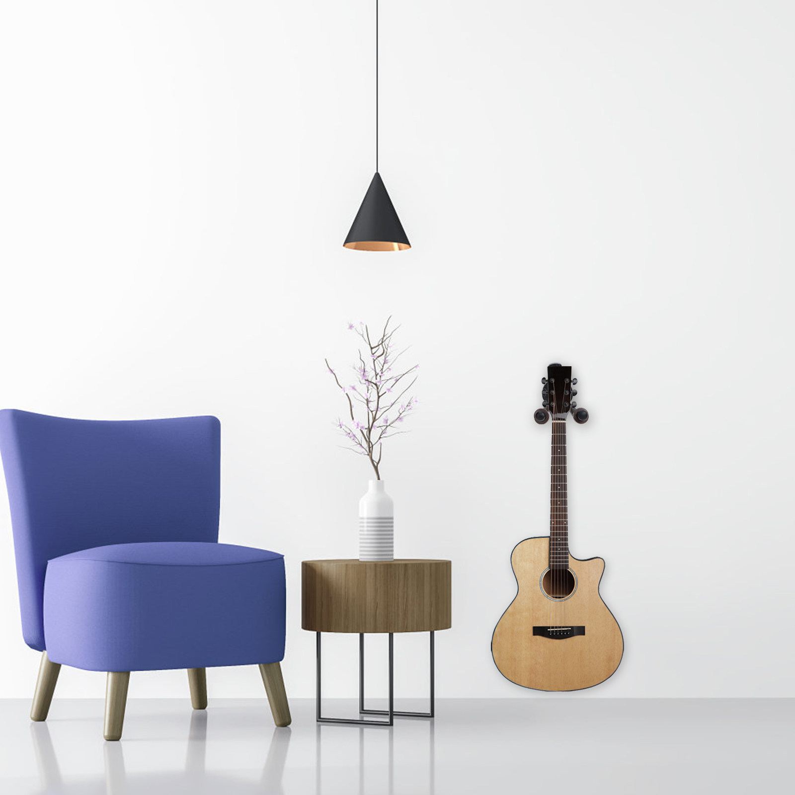 Violin Musical Instrument - Gitar Duvar Askısı Sağlam ve Dayanıklı