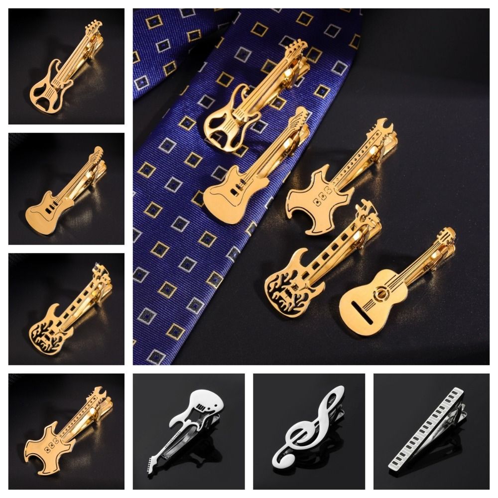 Musical Instrument Names - Moda Tiz Nota Anahtarı Gitar Kravat