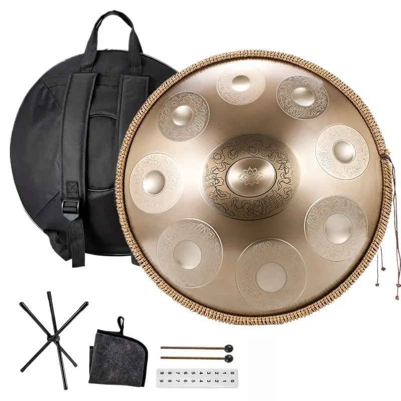 Musical Instrument Qin - 18 inç Paslanmaz Çelik Handpan G