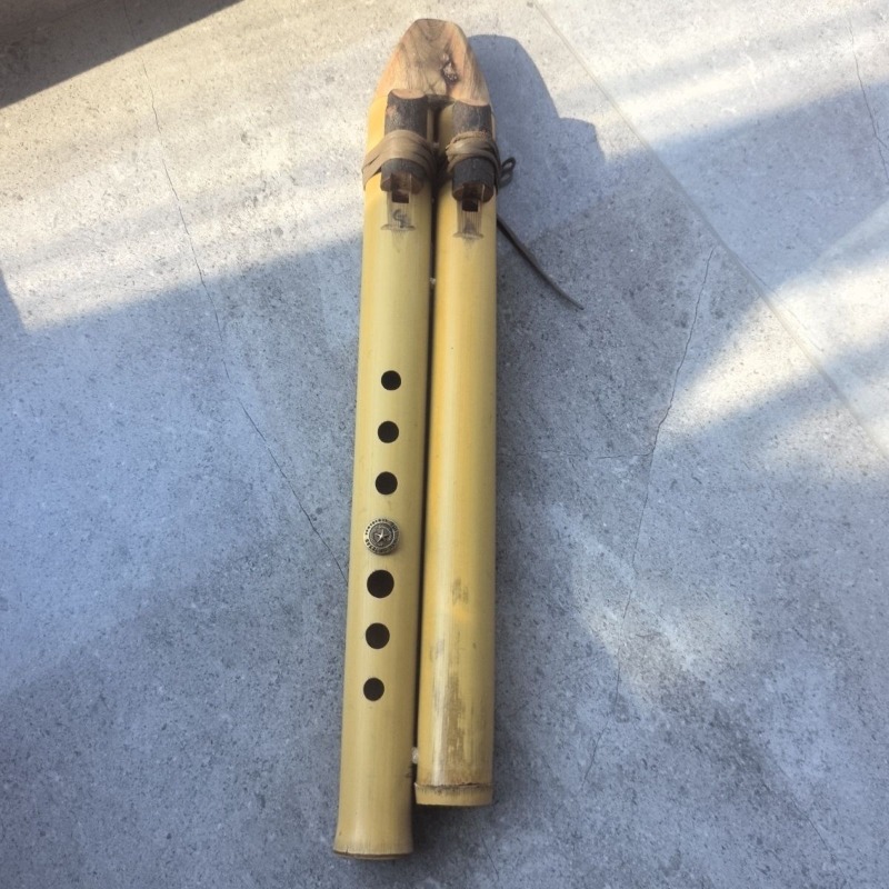 Musical Instrument Indian - GA Anahtarlı Çift Tüplü Flüt El