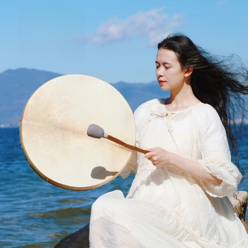 Musical Instrument In India - Şamanik Davul Daire Koyun Derisi Meditasyon