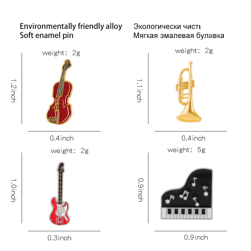 Konser emaye Pin piyano keman  - Musical Instrument Names incelemesi ve fiyatı